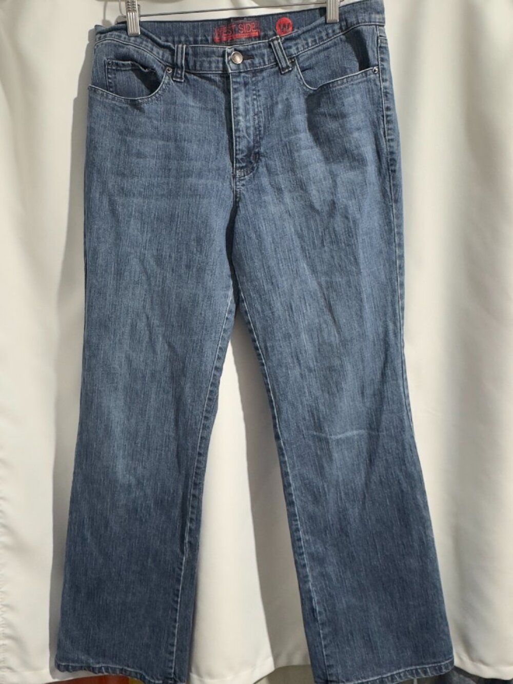 NY & Co Jeans Womens Sz 14 West Side Bootcut 34x31 Medium Blue Denim Y2K